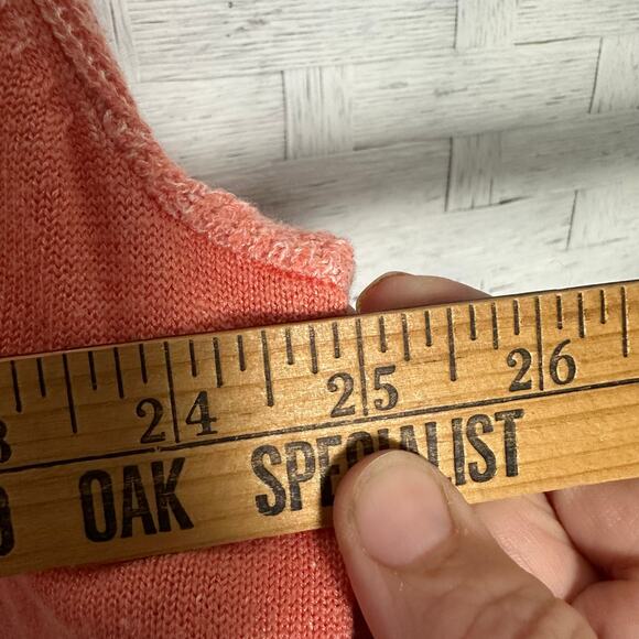 Two by Vince Camuto women’s lightweight sweater orange coastal grandma plus size - Picture 9 of 10